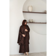 Luxurious brown abaya