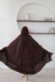 Luxurious brown abaya