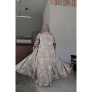 Sand viscose abaya