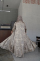 Sand viscose abaya