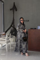 Gray viscose abaya