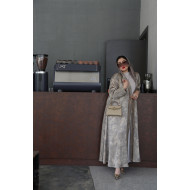 Sand viscose abaya