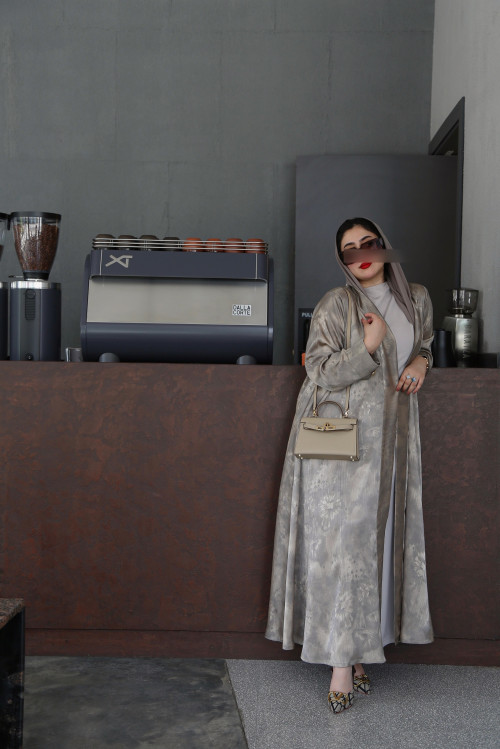 Sand viscose abaya