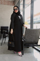 Classic striped abaya