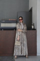 Sand viscose abaya