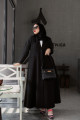 Classic striped abaya