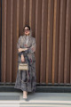 Wavy viscose abaya