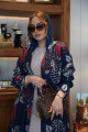 عباية القطن - Fuchsia Blue