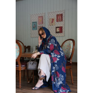 عباية القطن - Fuchsia Blue