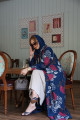 عباية القطن - Fuchsia Blue