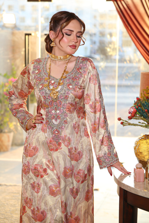 مخور  جاكارد  لامع- لؤلؤي