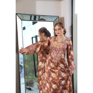 مخور  جاكارد  لامع- Brown Pink