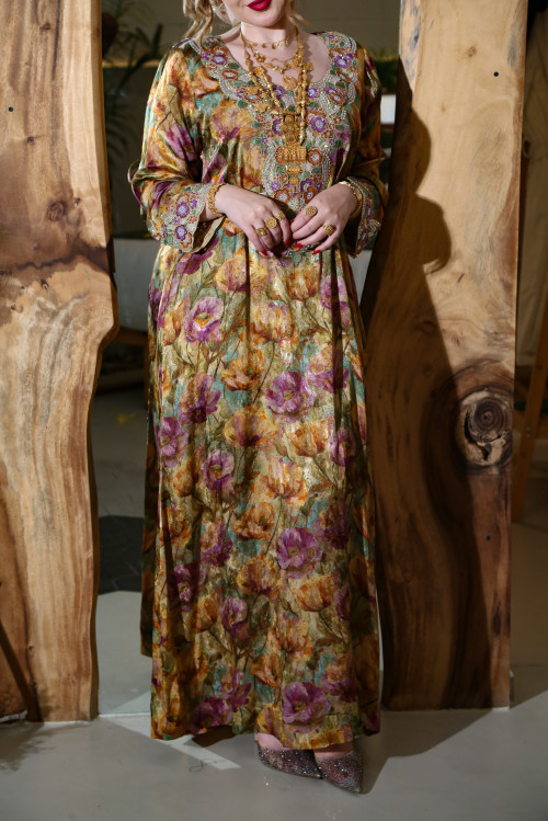 مخور  جاكارد طبيعي فاخر- توليب