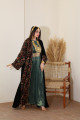 Black velvet bisht