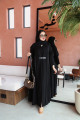 Practical abaya made of Japanese crepe