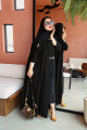 Practical abaya made of Japanese crepe