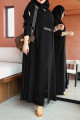 Practical abaya made of Japanese crepe