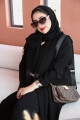 Practical abaya made of Japanese crepe