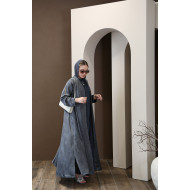 عباية ناعمة بلون رمادي دخاني (Smoky Grey)