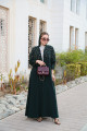 Al Fakhama Abaya - Royal Green