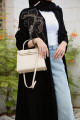 Embroidered rose abaya