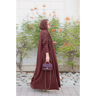 عباية الفخامه - بني كستنائي