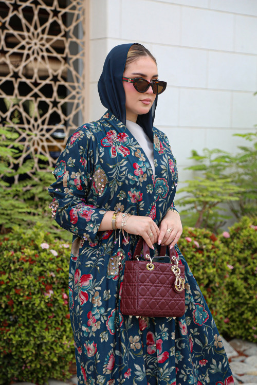 عباية اللوتس – تركواز