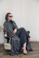 عباية ناعمة بلون رمادي دخاني (Smoky Grey)