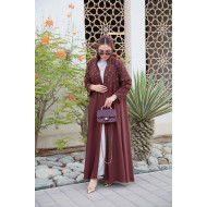 عباية الفخامه - بني كستنائي