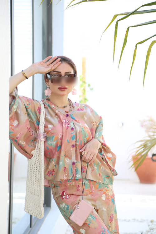 طقم كيمونو ملون