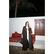 عباية مقلمة اسبريسو