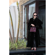 عباية المخمل بأكمام امبريلا