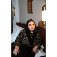 عباية مخملية مخروزة