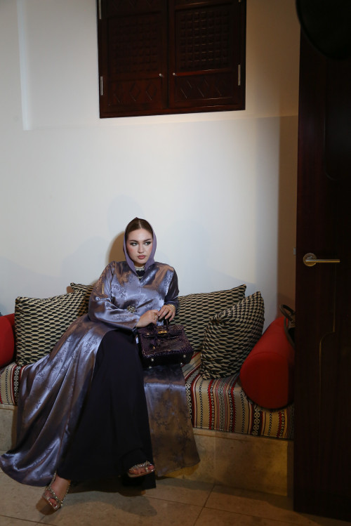 عباية جاكارد - لافندر