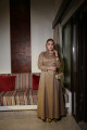 عبايه بروكارد- Golden Beige