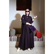 عباية الازرار- Deep Plum