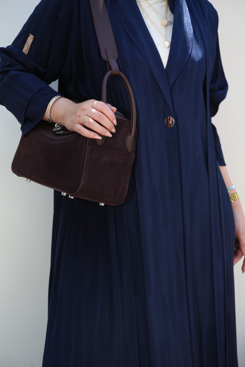 عباية بليزر فاخرة - كحلي