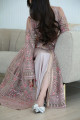 Kaftan dress with Indian embroidery