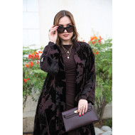 عباية  مخملية- Chocolate