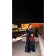 عباية  مخملية- Marin Blue