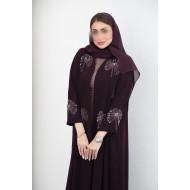 عباية داليا - برغندي