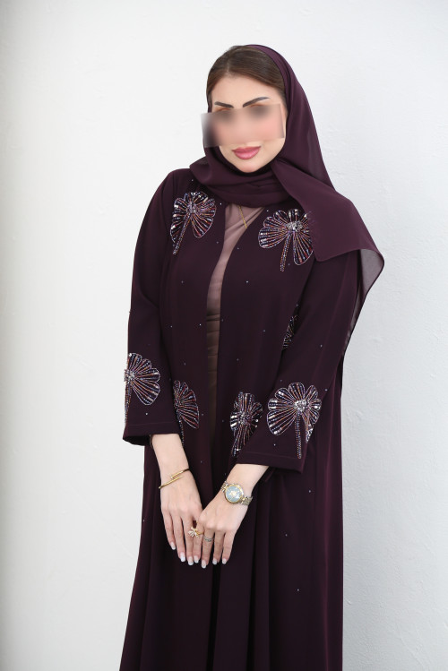 Dalia Abaya - Burgundy