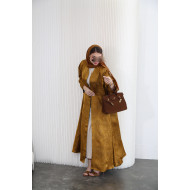 Golden viscose abaya