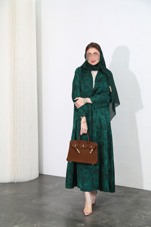 Royal green viscose abaya