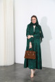 Royal green viscose abaya