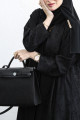 Practical abaya patterned with small flowers Practical abaya patterned with small flowers