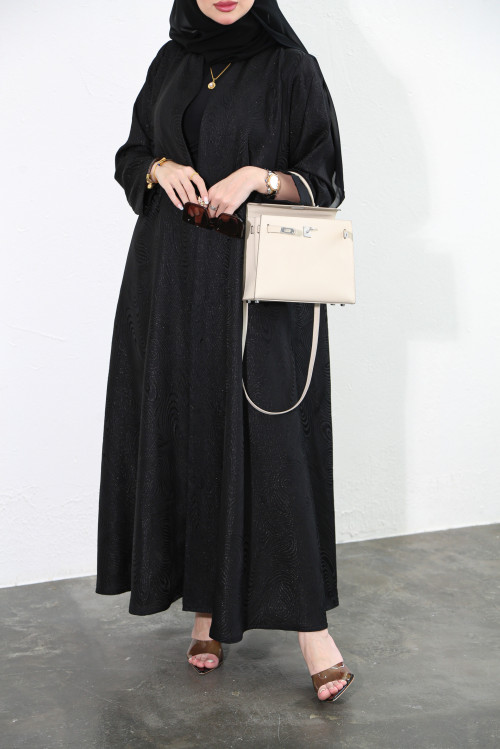 Patterned practical abaya