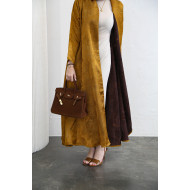 Golden viscose abaya
