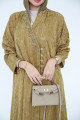 Embellished abaya - olive gold