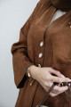 Viscose abaya - chocolate brown